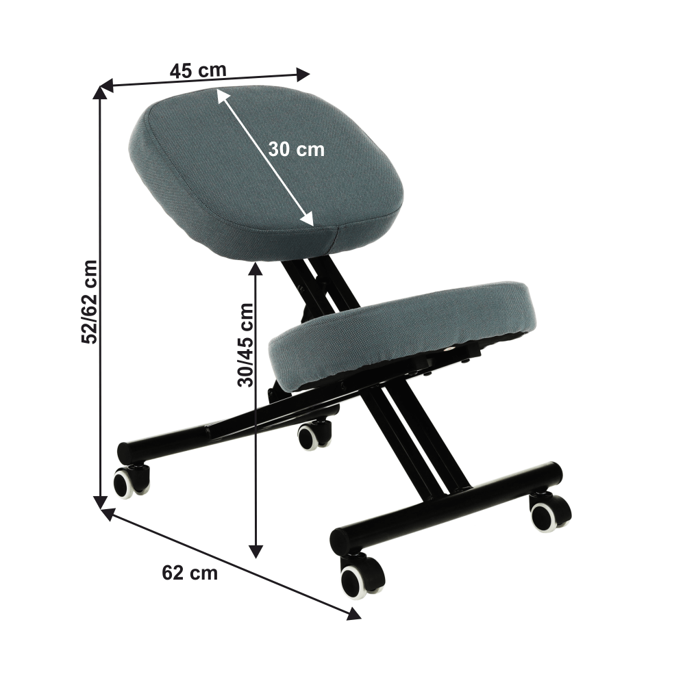 Scaun ergonomic tapitat KILIAN, vedere 3