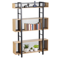 Raft cu 3 polite KILIS NEW TIP 3, stejar/negru