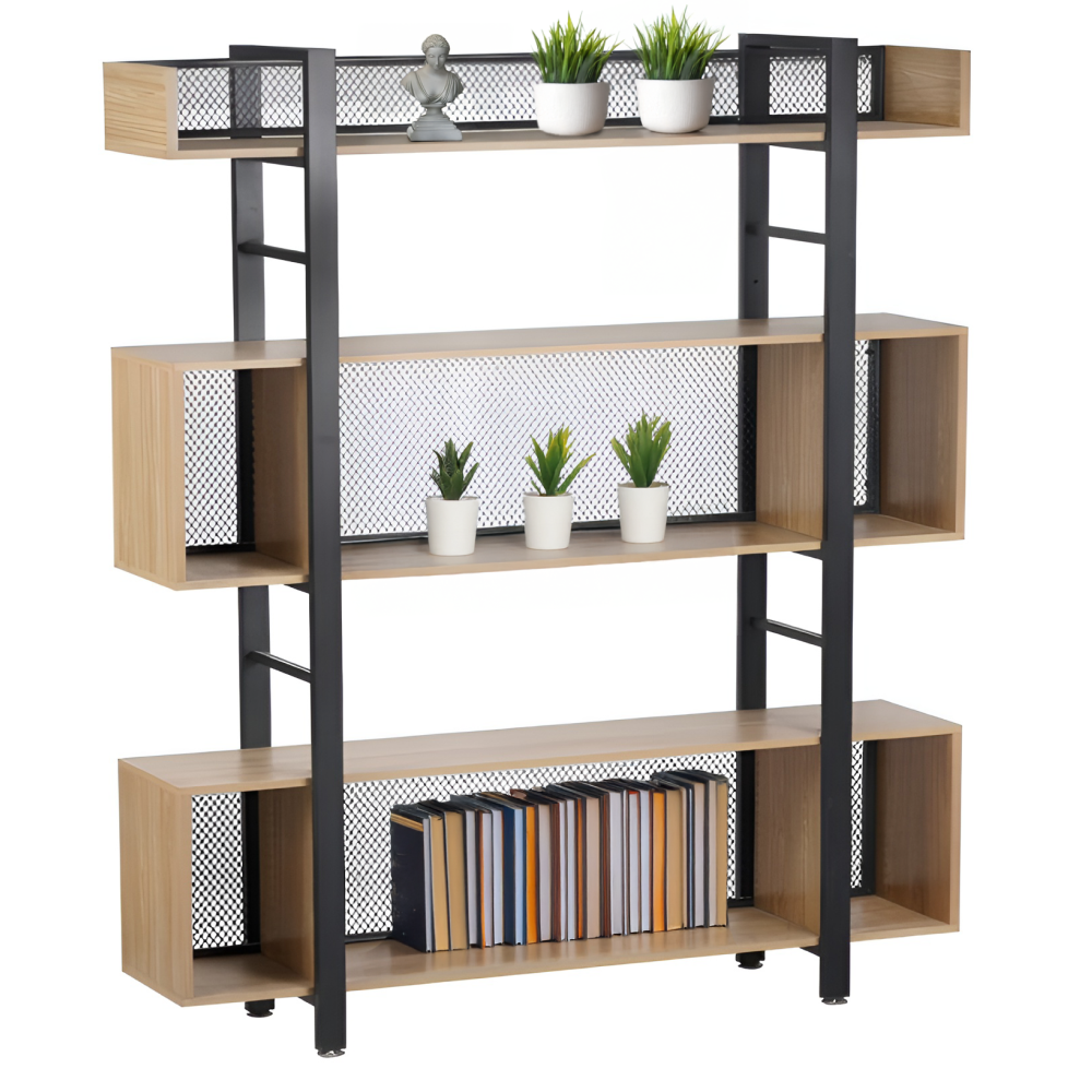 Raft cu 3 polite KILIS NEW TIP 4, stejar/negru