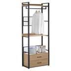 Etajera cu sertare KILOS NEW TIP 1, stejar/negru