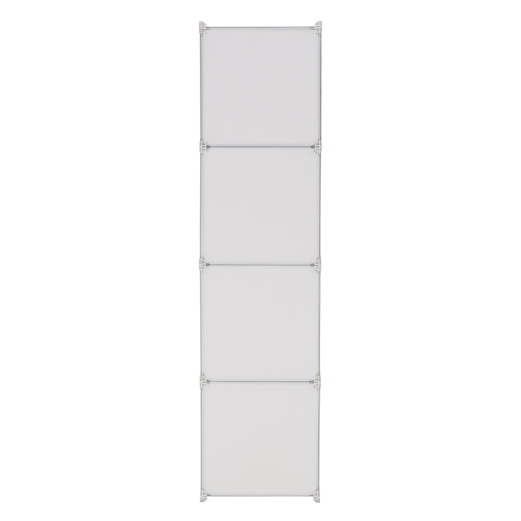 Dulap modular KIRBY, alb / maro