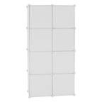 Dulap modular KIRBY, alb / maro