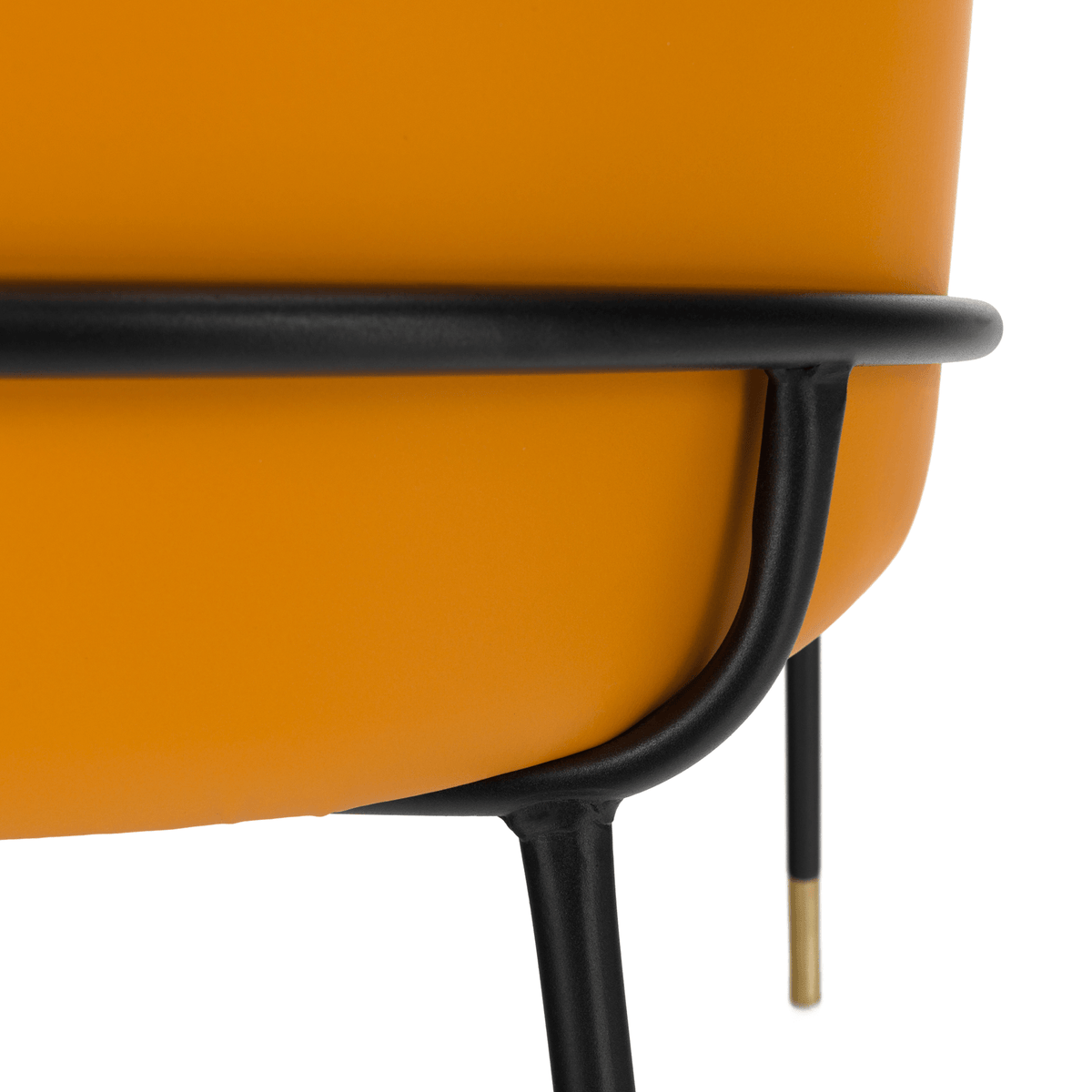 Scaun KIRNA, alb negru / camel