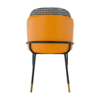 Scaun KIRNA, alb negru / camel