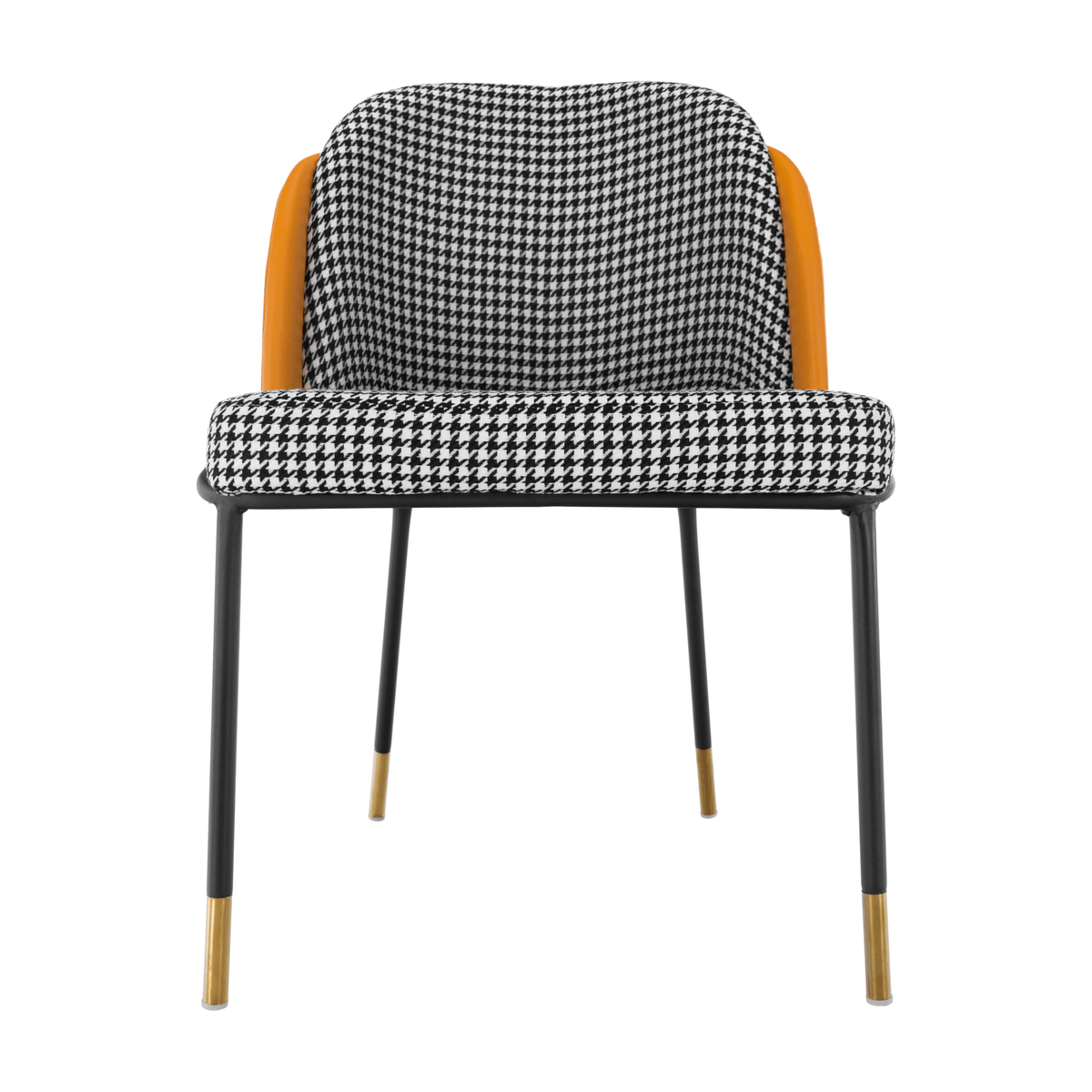 Scaun KIRNA, alb negru / camel