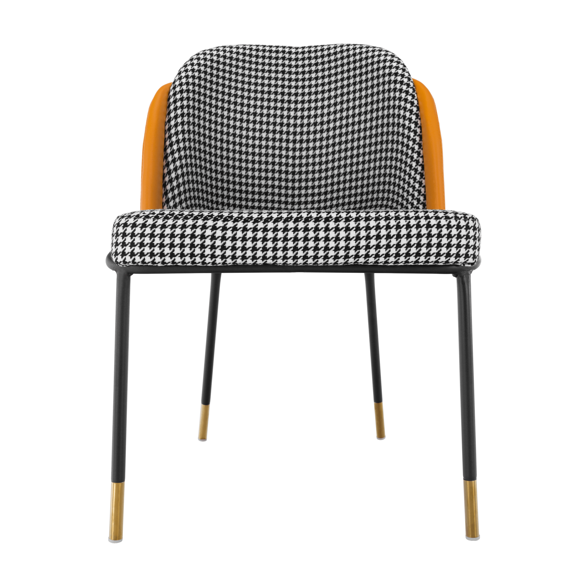 Scaun KIRNA, alb negru / camel