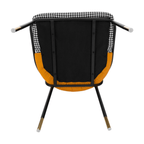 Scaun KIRNA, alb negru / camel