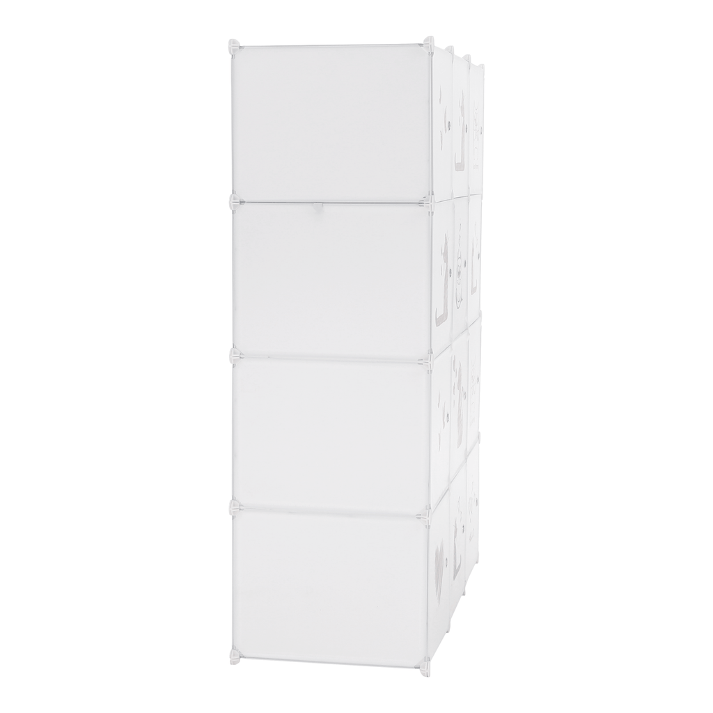 Dulap modular KITARO, alb / maro