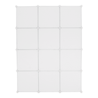 Dulap modular KITARO, alb / maro