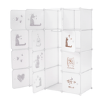 Dulap modular KITARO, alb / maro