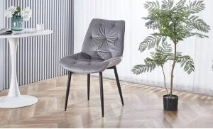 Set pat tapitat cu saltea inclusa, bej, 160x200 cm, Bella