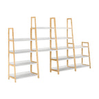 Etajera KOEN, alb / natural