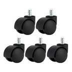 Roata KOLIESKO TYP 1, set de 5 buc., neagra