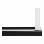 Cuier KOMO, alb / negru