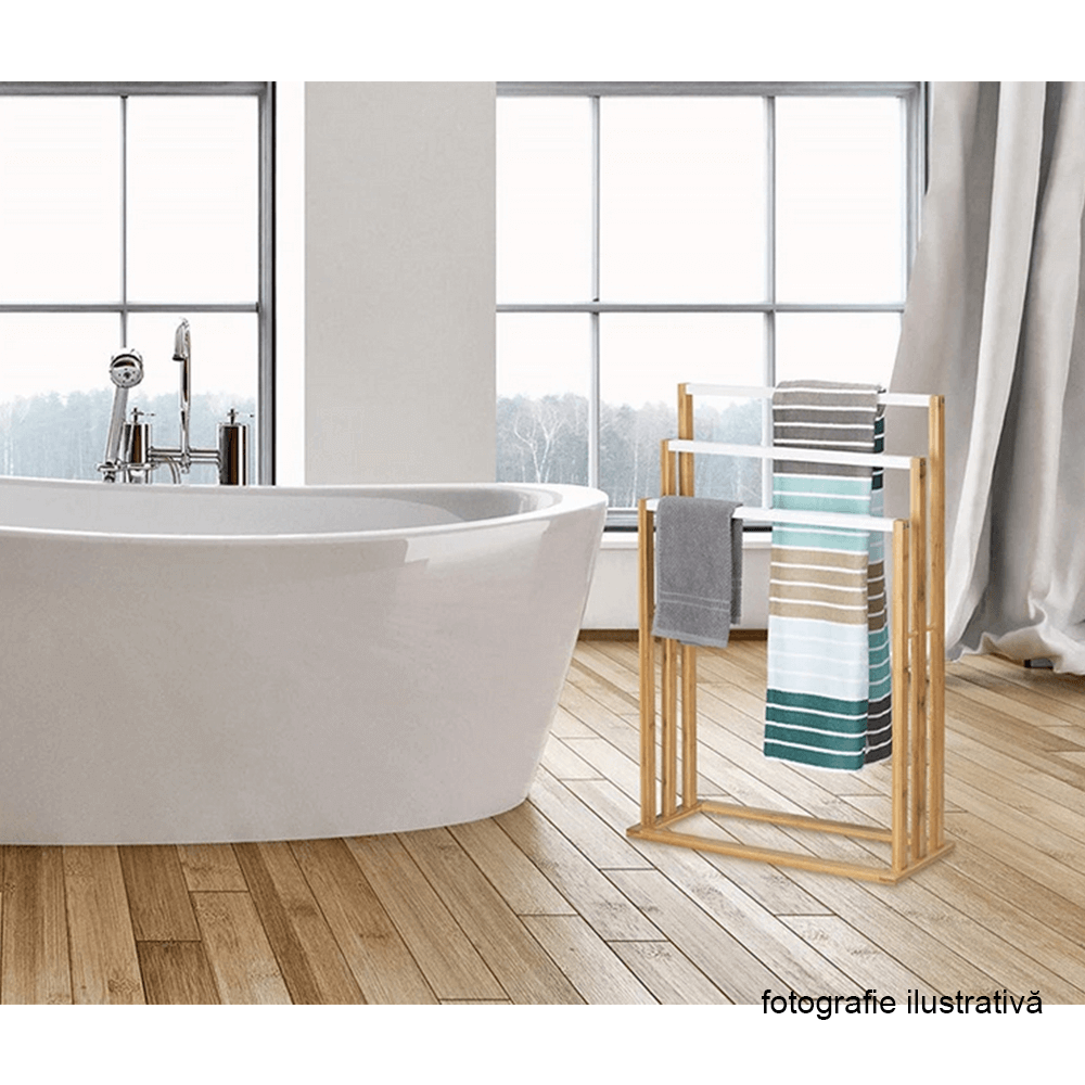 Cuier KOMO, alb / negru