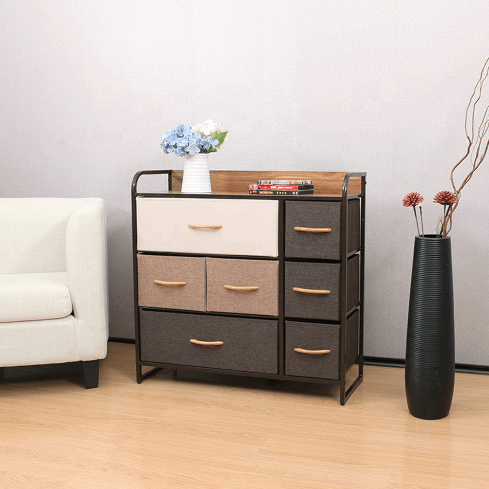 Comoda HAZEL, bej / maro deschis / maro inchis