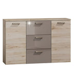 Comoda ASSOR, stejar san marino/latte extra lucios HG