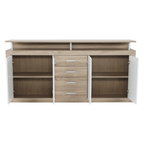 Comoda JUNO, stejar sonoma / alb