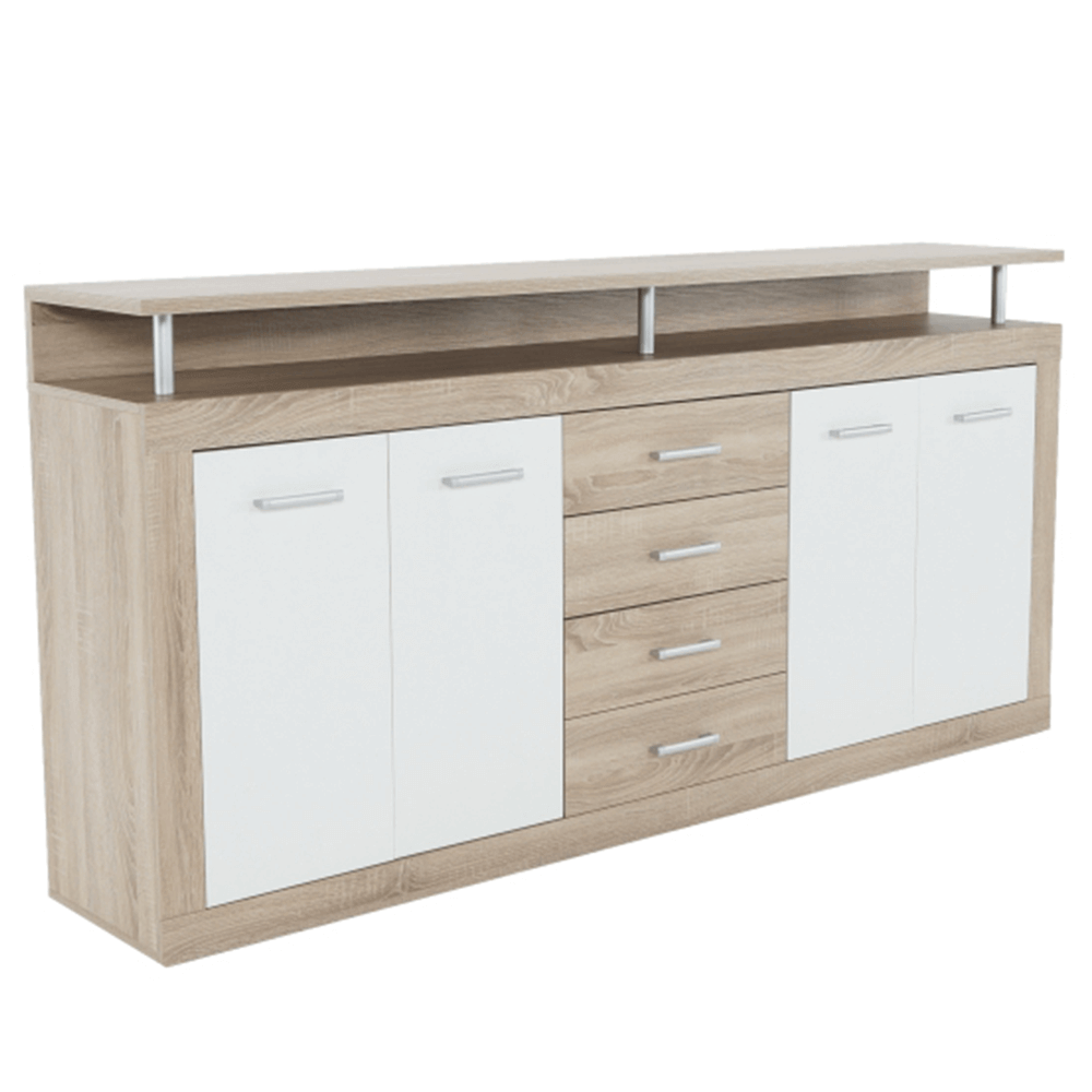 Comoda JUNO - JACHIM NEW, stejar sonoma/alba