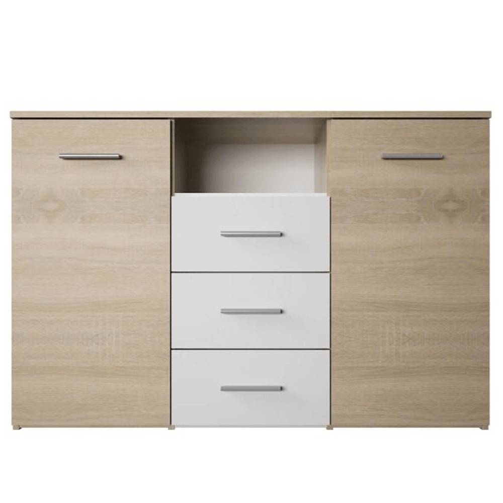 Comoda GABRIELA, stejar sonoma / alb