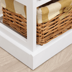 Comoda GINGER, alb / miere