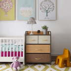 Comoda HAZEL, bej / maro deschis / maro inchis
