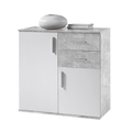 Comoda POPPY 4, alb/ciment