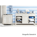 Cos de rufe LAUNDRY, gri bej