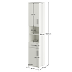 Mobilier baie LESSY, alb mat