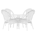 Set de gradina 1+4 KOVEN, alb