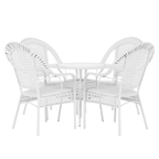 Set de gradina 1+4 KOVEN, alb