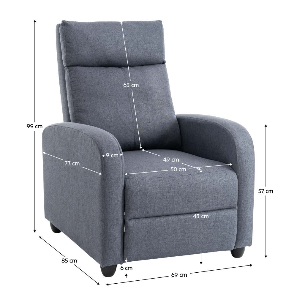 Fotoliu reglabil extensibil KRESO NEW, vedere 3
