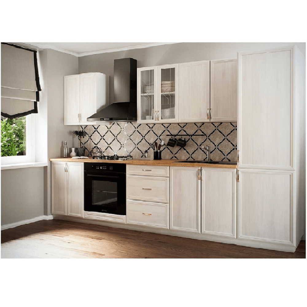 Dulap bucatarie SICILIA, alb / pin