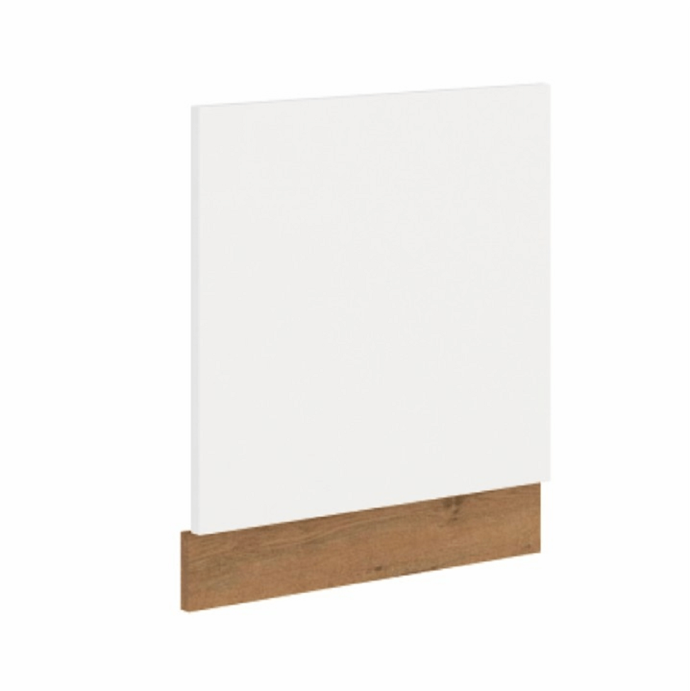 Usa pentru masina de spalat vase incorporata VEGA ZM 570x596, stejar Lancelot/alb extra lucios HG