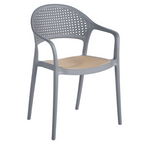 Scaun LADIS, gri / bej