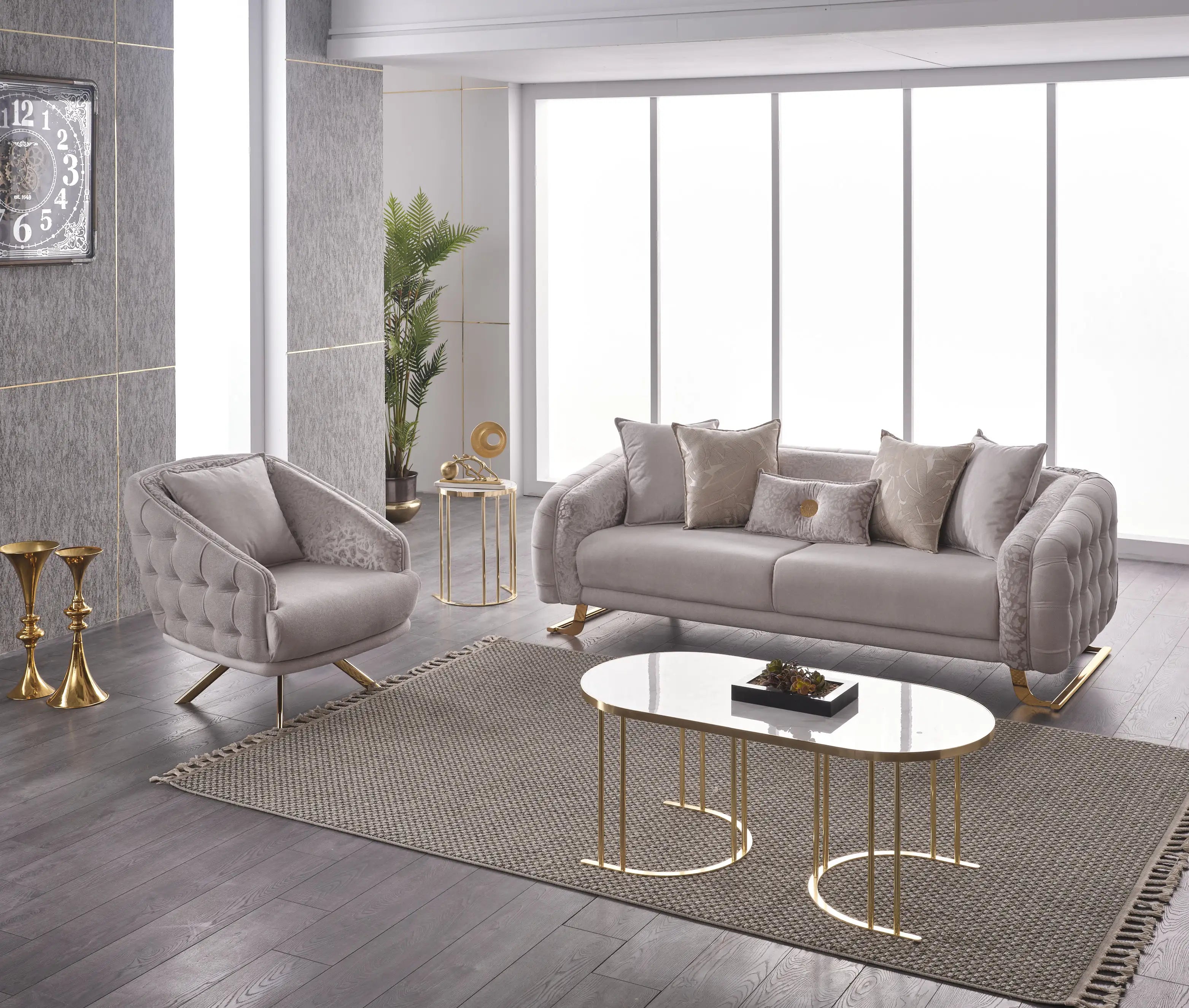 Canapea fixa de lux 3 locuri Laguna – Maxinova (imaginea 1)