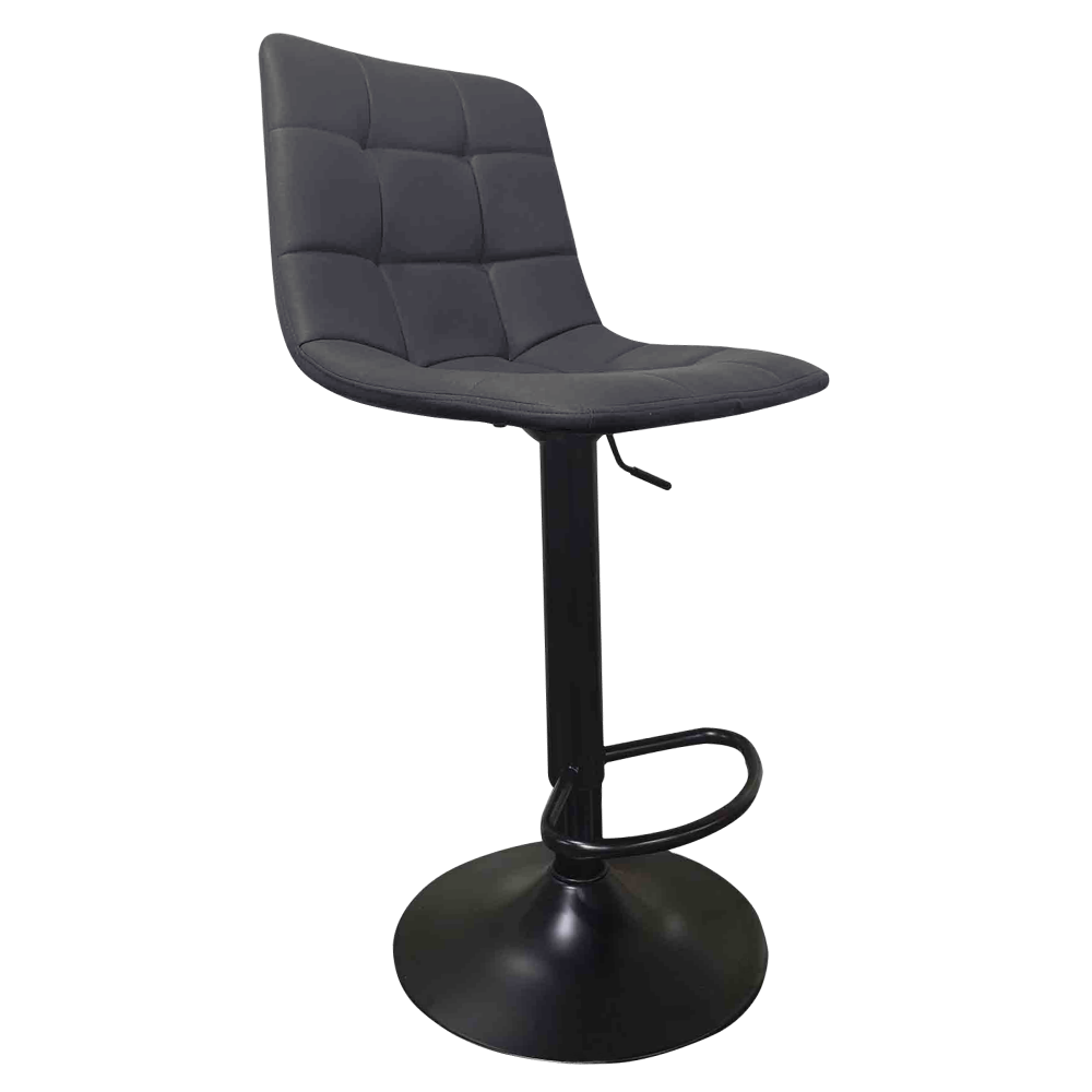 Scaun de bar LAHELA NEW, gri/negru