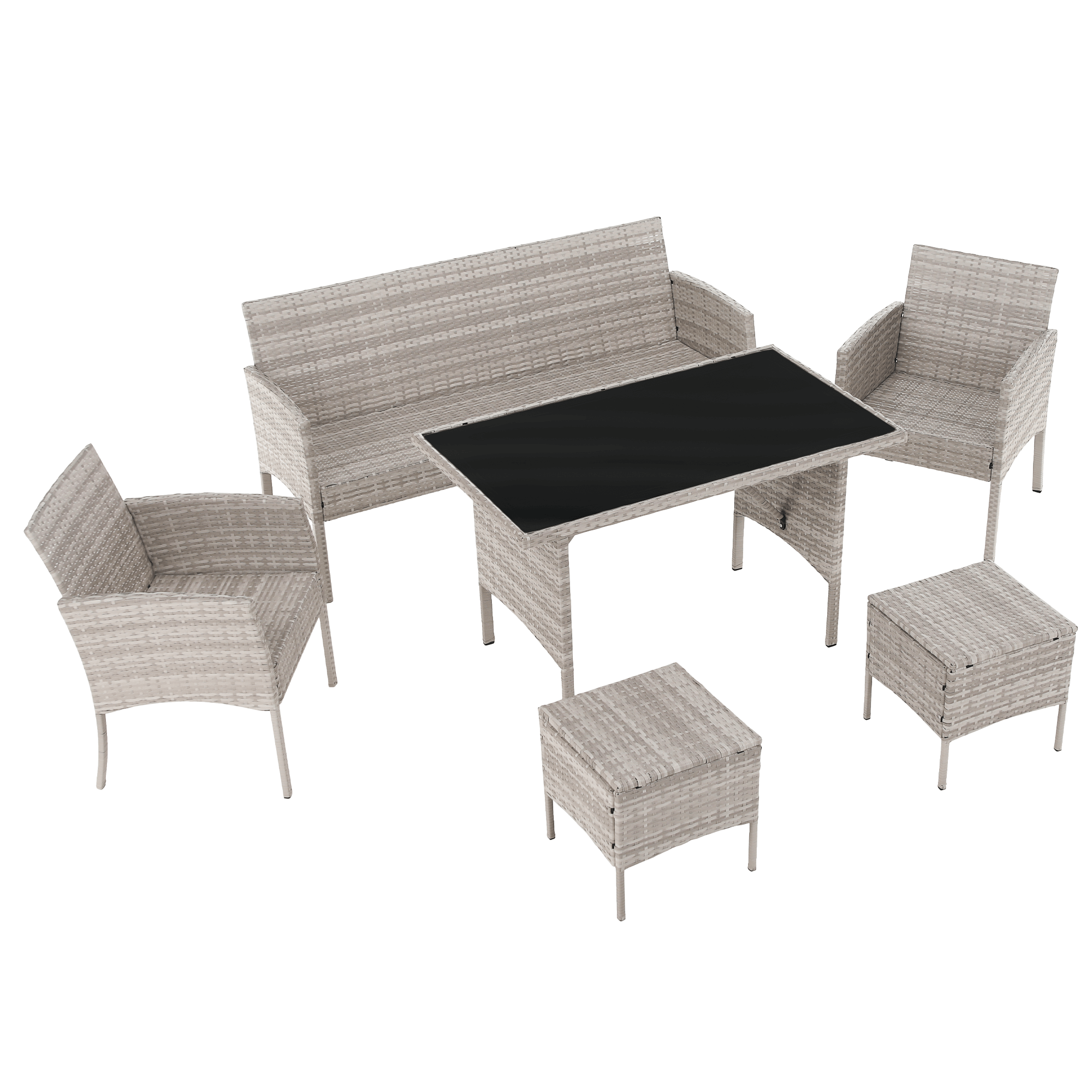 Set gradina LALEN, gri deschis