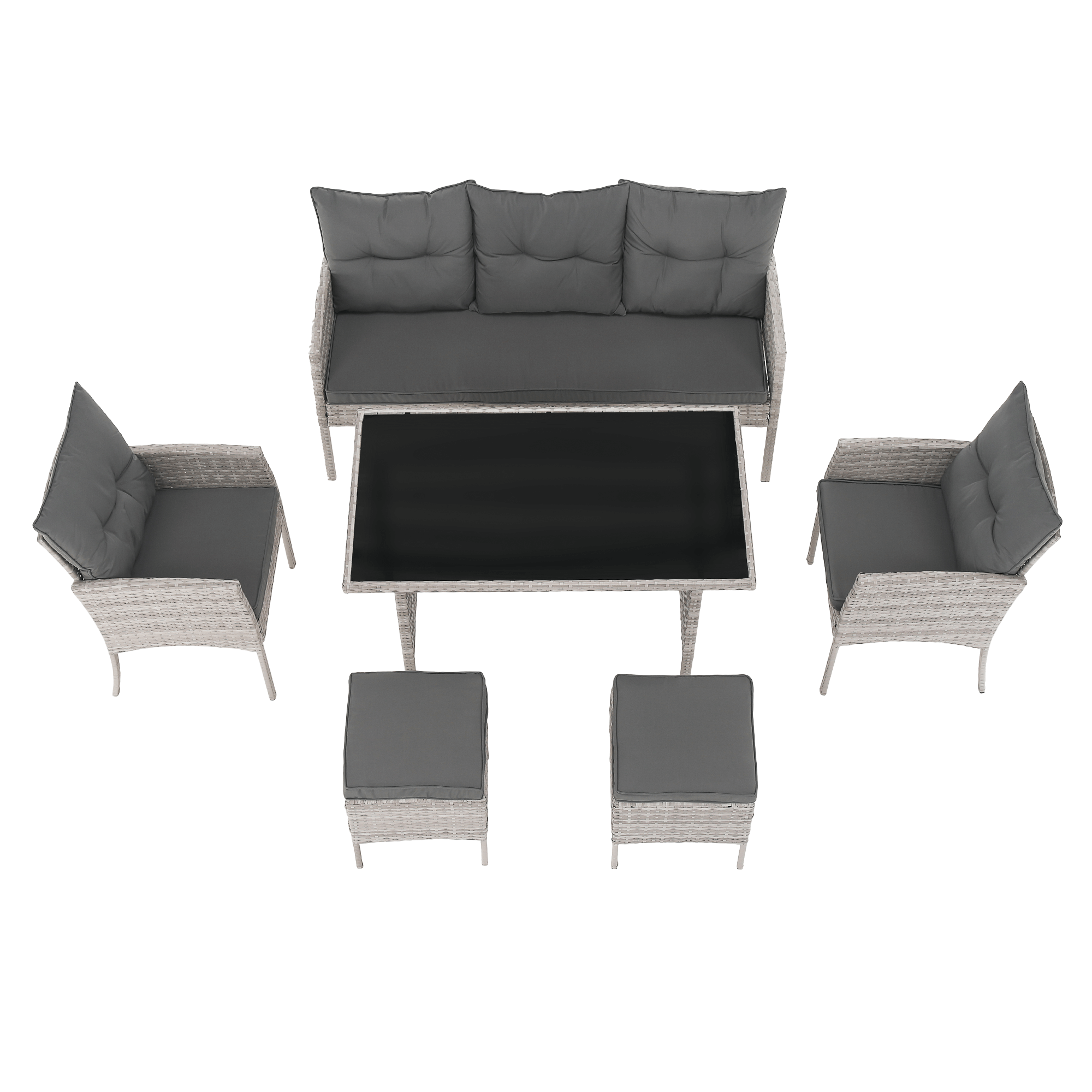 Set gradina LALEN, gri deschis