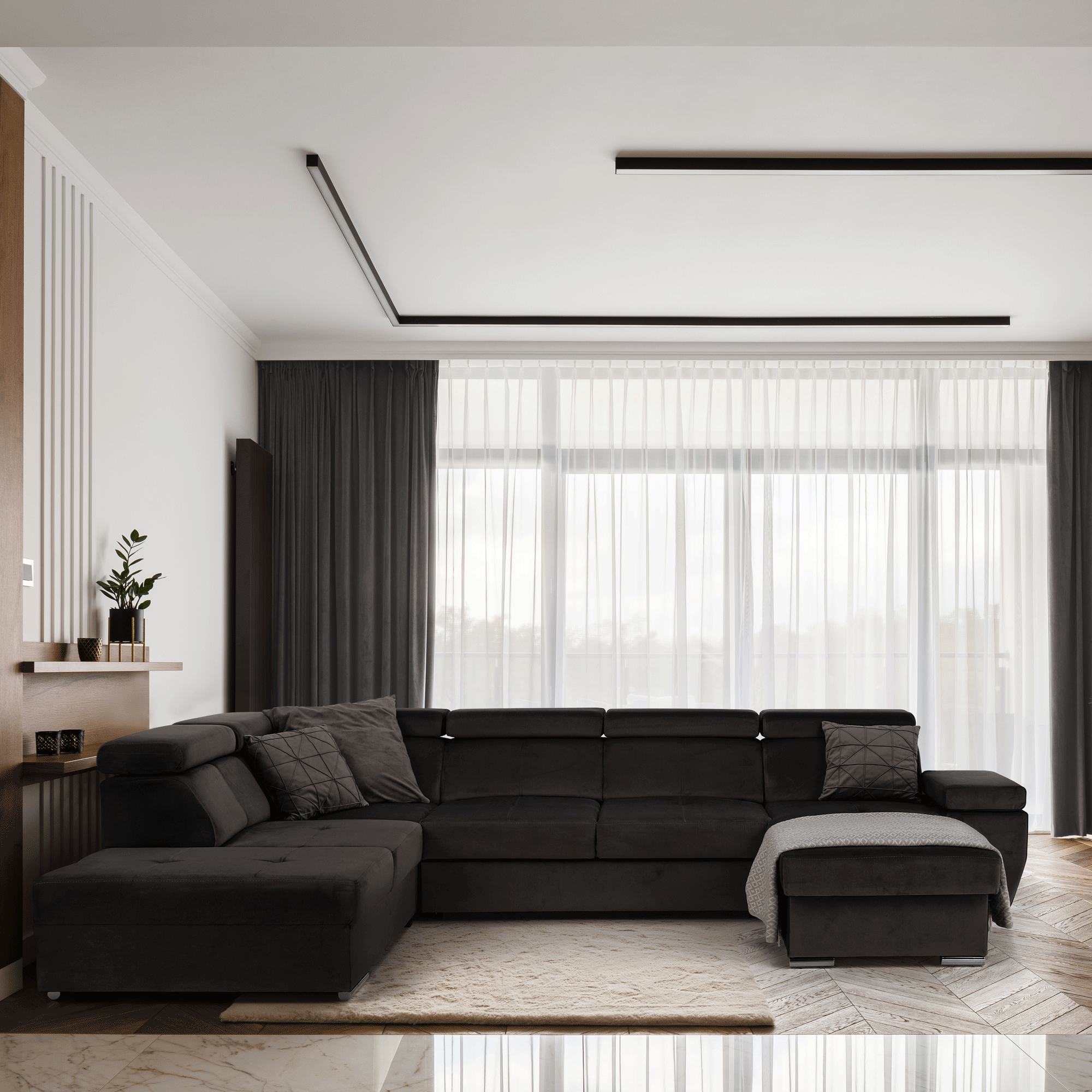 Coltar in forma de U extensibil LAMORA, vedere 2