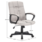 Scaun de birou tapitat LANDIS, vedere 3
