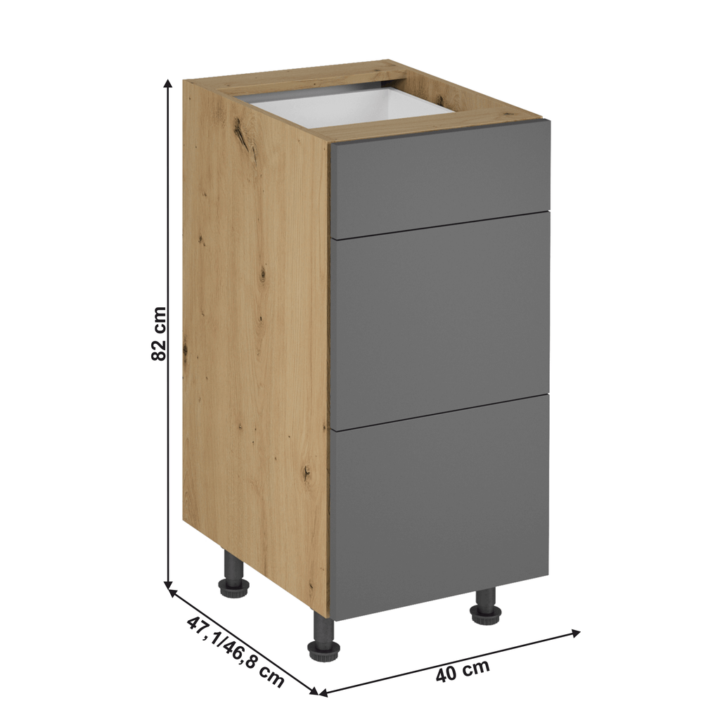 Dulap bucatarie modular LANGEN D40S3 P, vedere 3