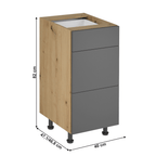 Dulap bucatarie modular LANGEN D40S3 P, vedere 3