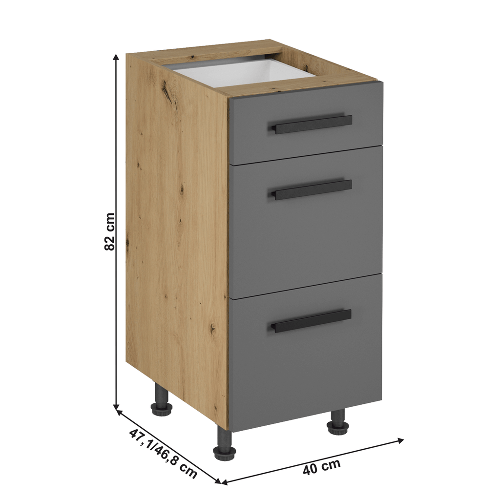 Dulap bucatarie modular LANGEN D40S3 U, vedere 6