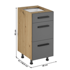 Dulap bucatarie modular LANGEN D40S3 U, vedere 6