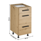 Dulap bucatarie modular LANGEN D40S3 U, vedere 3