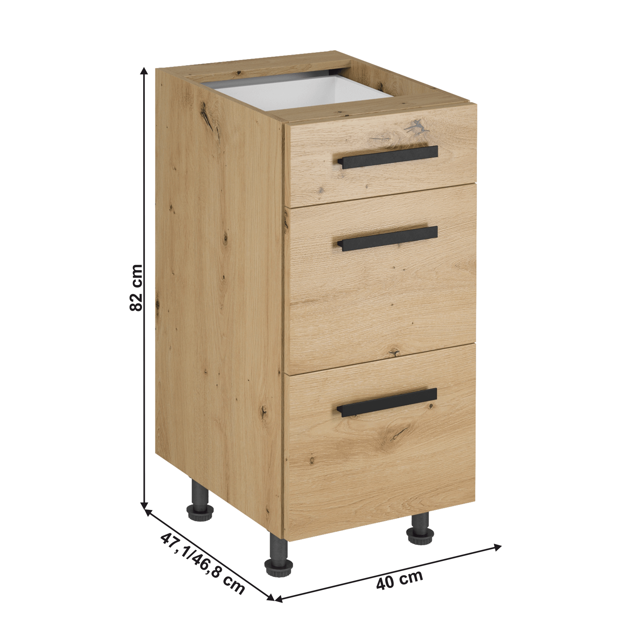 Dulap bucatarie modular LANGEN D40S3 U, vedere 3
