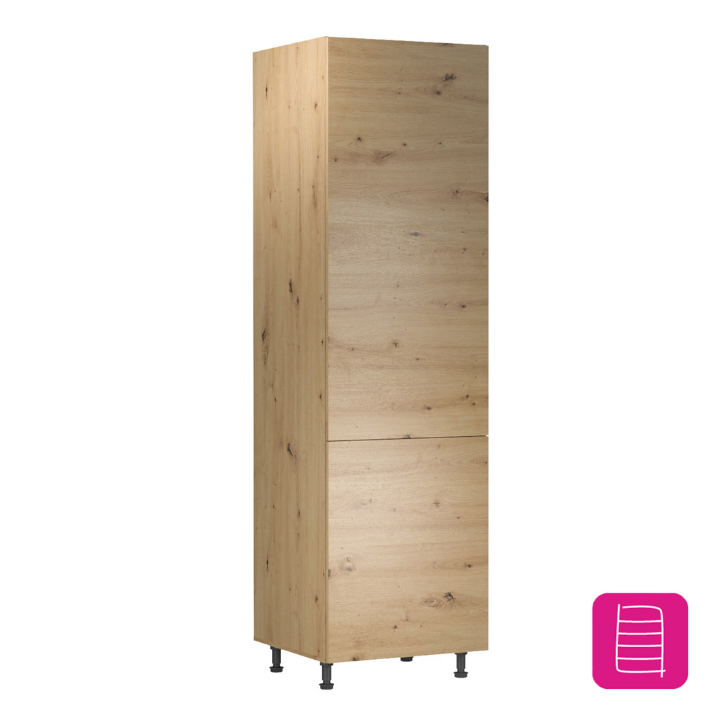 Dulap alimentar cu rafturi LANGEN D60R, stejar artizanal, universal