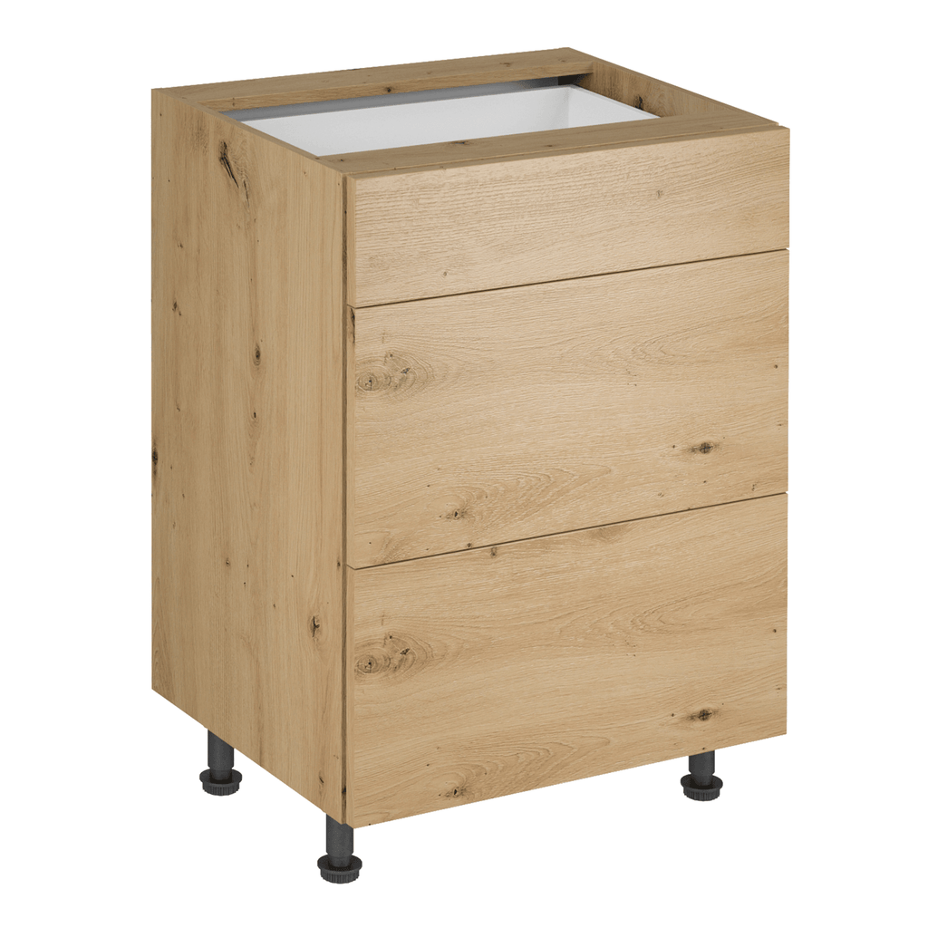 Dulap de jos LANGEN D60S3 P, stejar artizanal