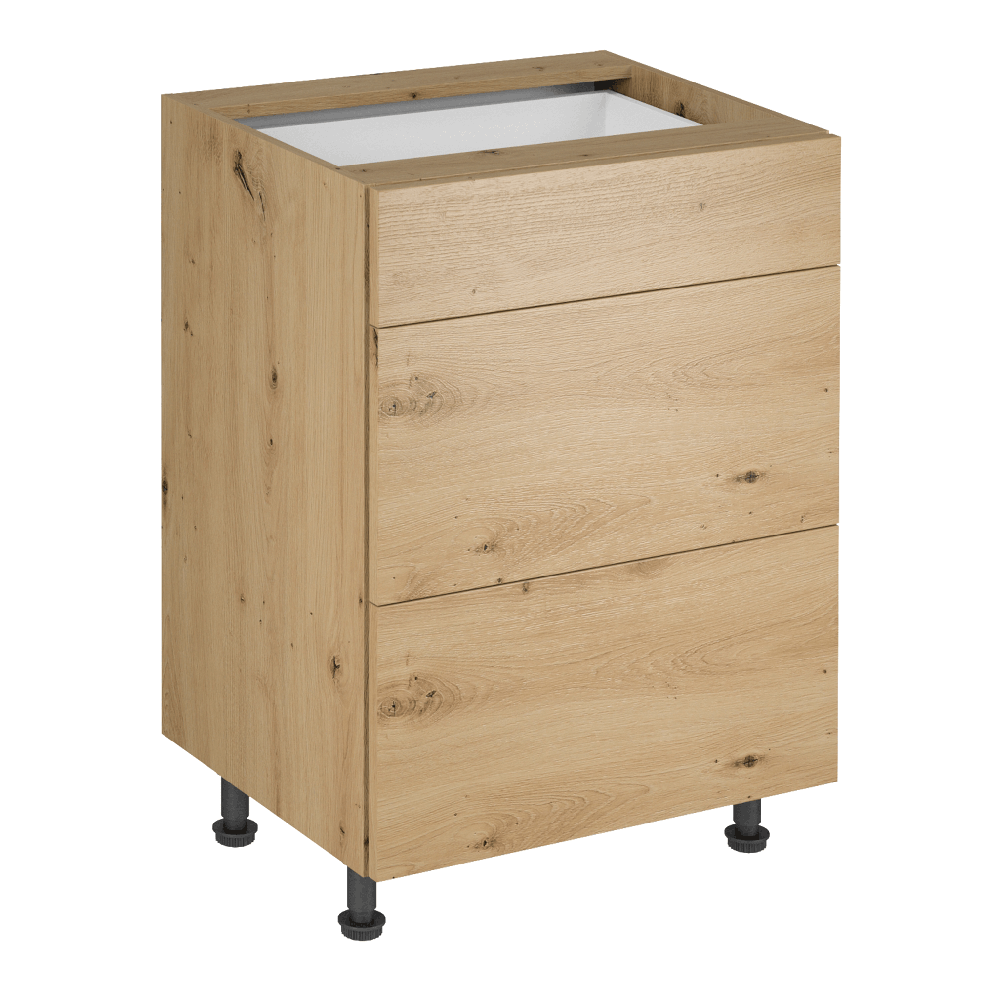 Dulap de jos LANGEN D60S3 P, stejar artizanal